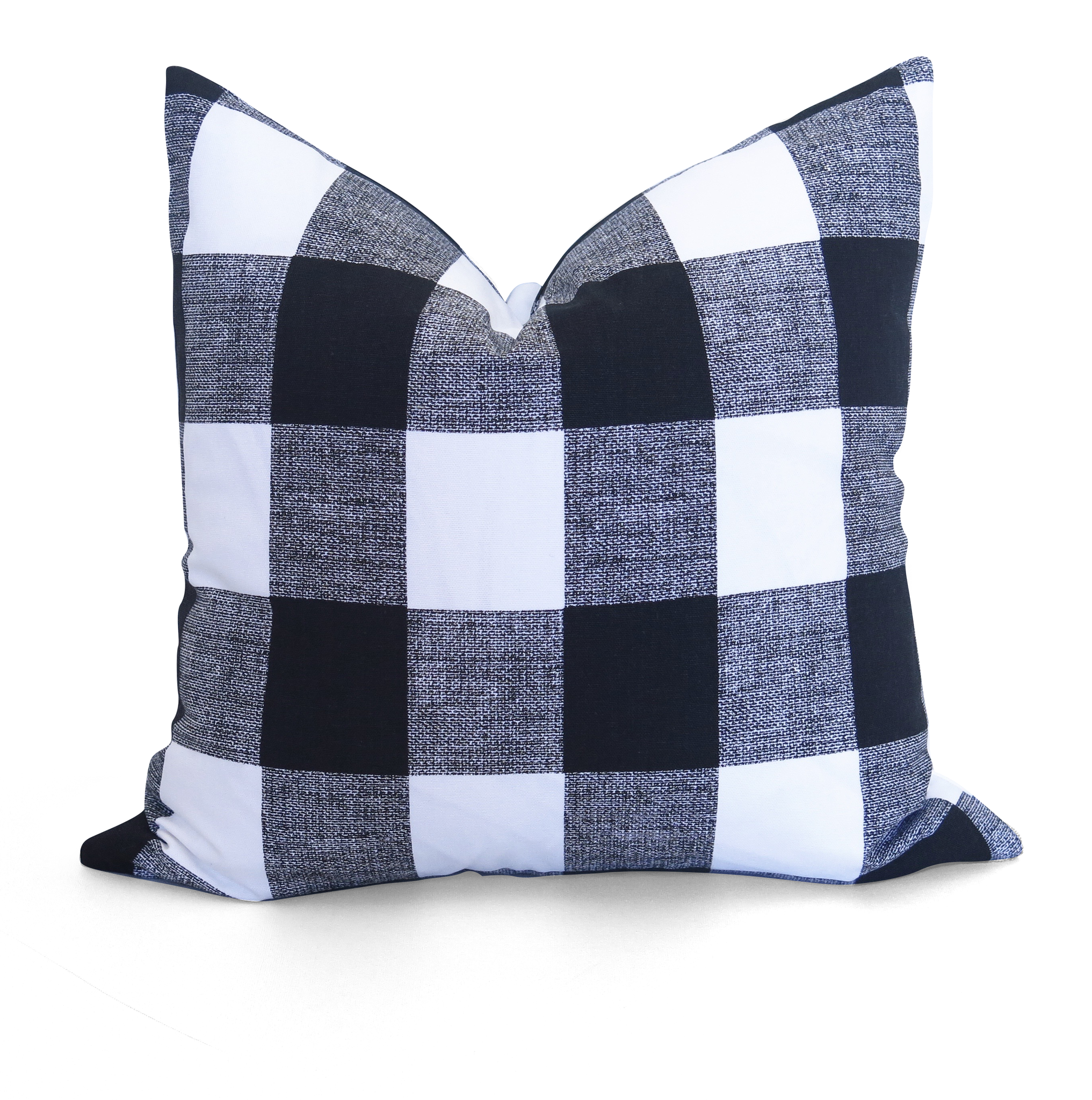 Buffalo Check Pillow Cover - Black