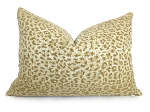 Brushed Snow Leopard Pillow Cover
