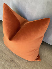 PLUSH Velvet Pillow Cover - Terracotta