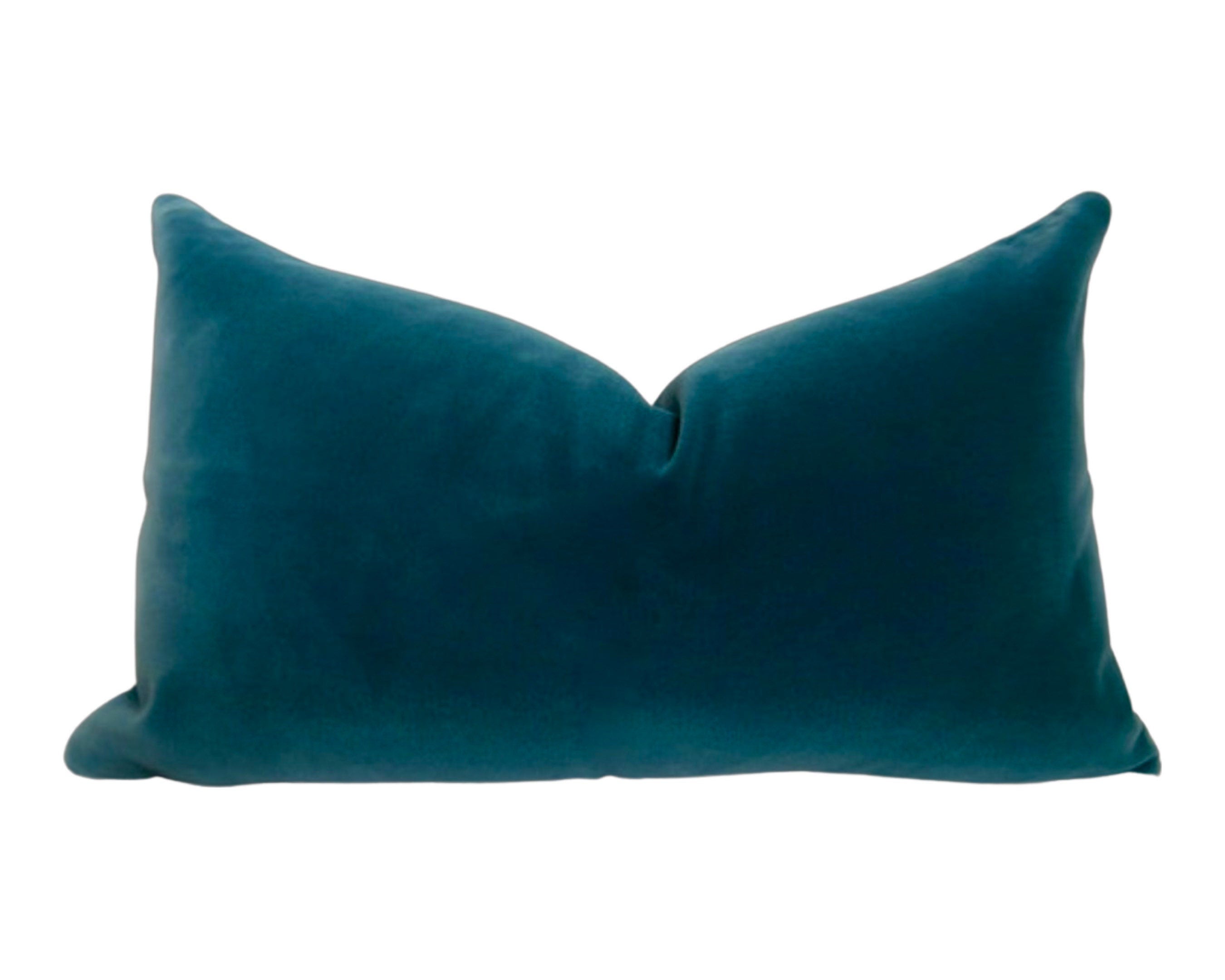 Belgium Velvet Pillow Cover - Peacock