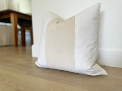 Mezzo Plush Velvet Pillow Cover - Tan