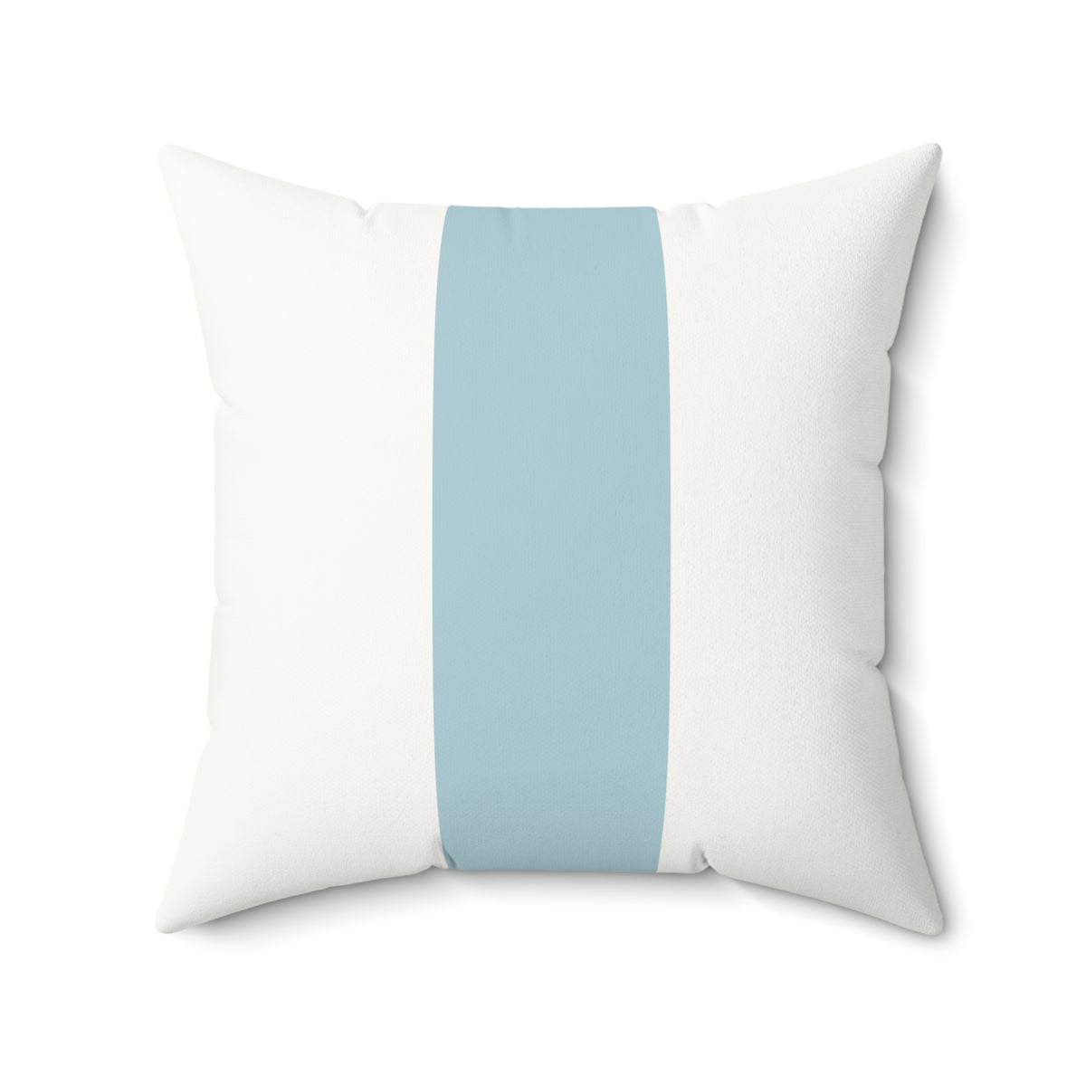 Mineral Blue Mezzo Stripe Matte Velveteen Pillow Cover - Coastal Design - Light Blue