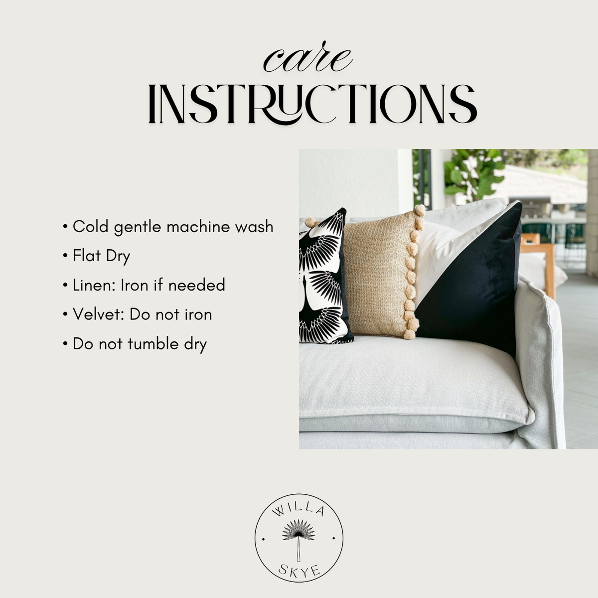 Plush Velvet Pillow Cover - Powder Blue