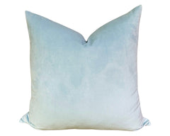 Plush Velvet Pillow Cover - Powder Blue