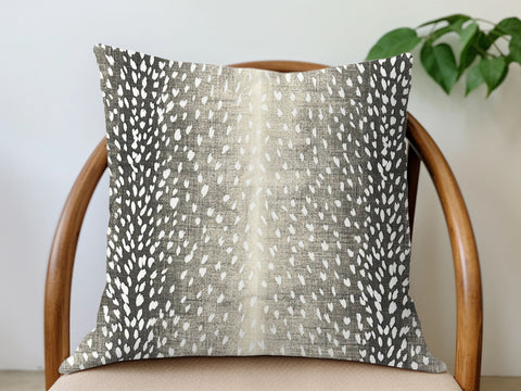 Antelope Pillow Cover - Charcoal