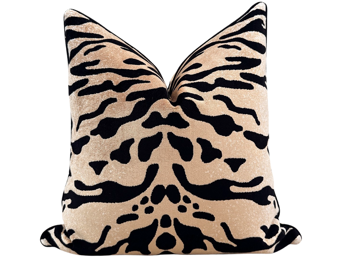 Tigress Velveteen Chenille Pillow Cover