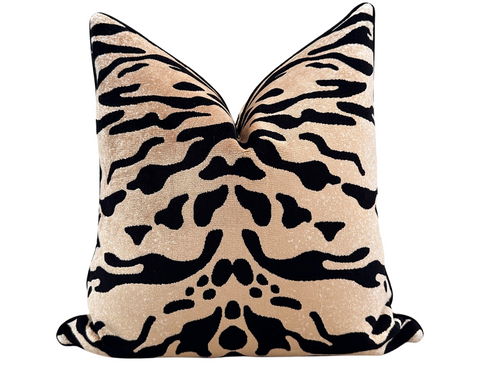 Tigress Velveteen Chenille Pillow Cover