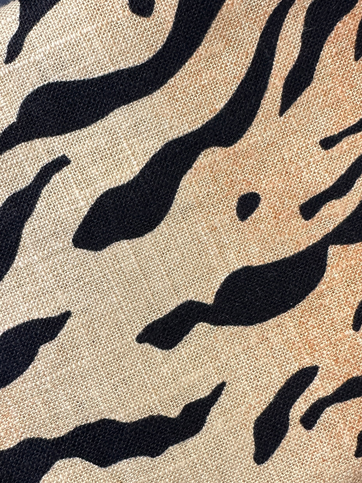 Linen Tiger Pillow Cover - Natural