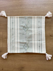 Tassle Pillow Cover - Mint Green - Last one!