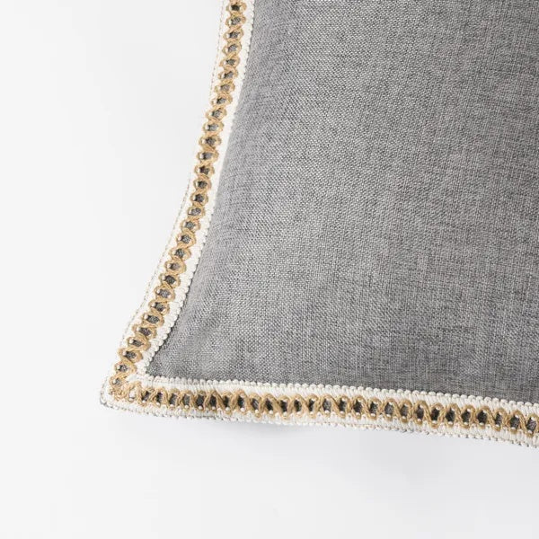 Set of 2 - Catalina Gray Linen Pillow Cover