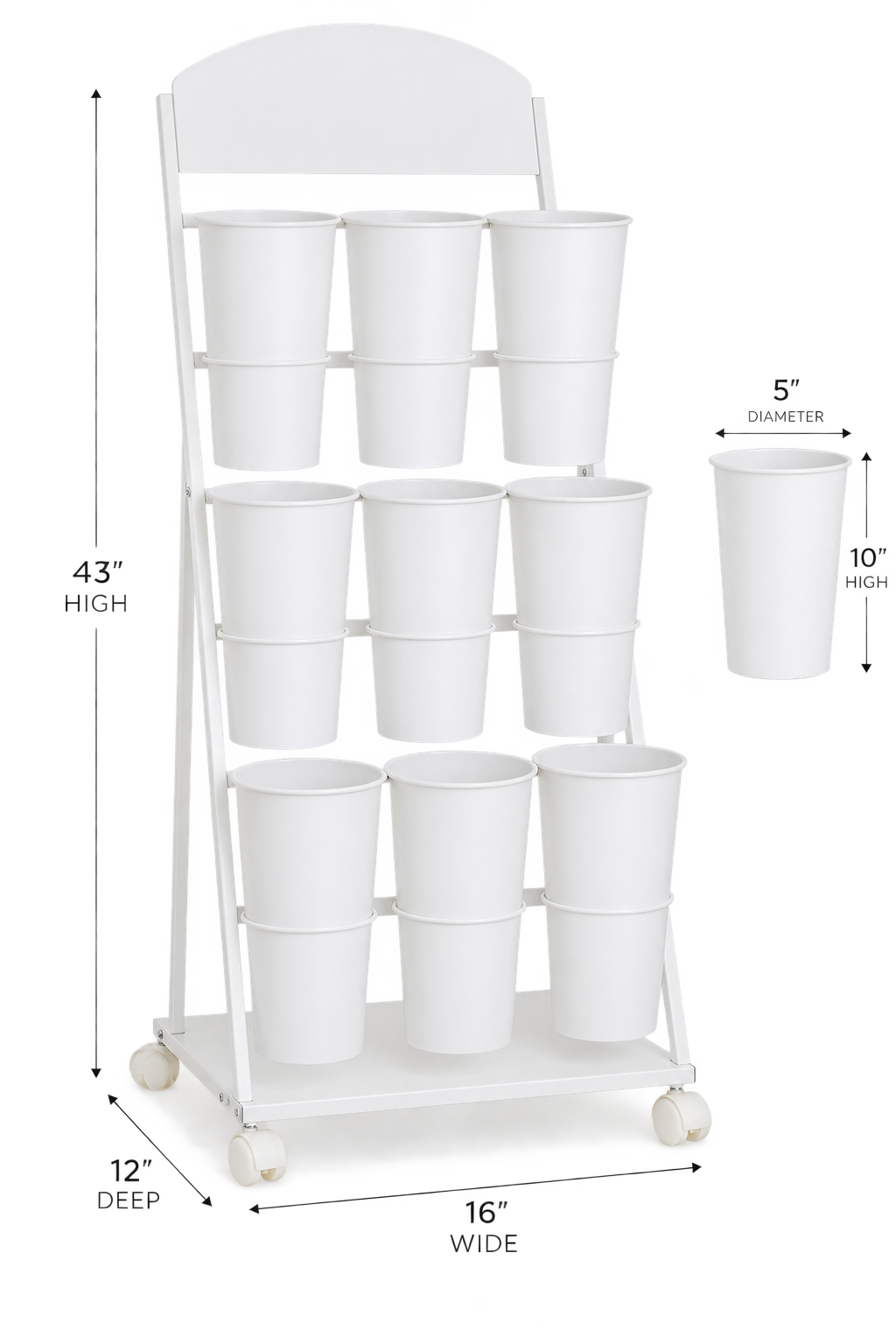 Flower Bloom Bar Cart - Rental