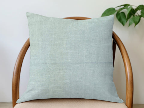 Linen Pillow Cover - Light Aqua Blue