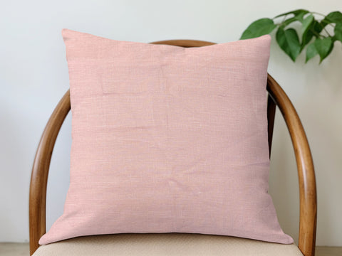 Linen Pillow Cover - Bright Blush