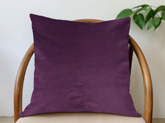 PLUSH Velvet Pillow Cover - Plum