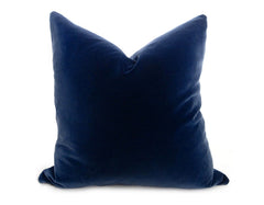 Plush Velvet Pillow Cover - Denim Navy