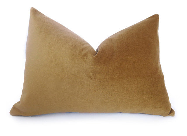 PLUSH Velvet Pillow Cover - Gold