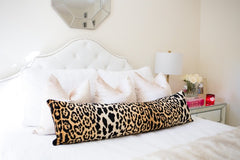 Leopard Velvet Pillow Cover - Gold
