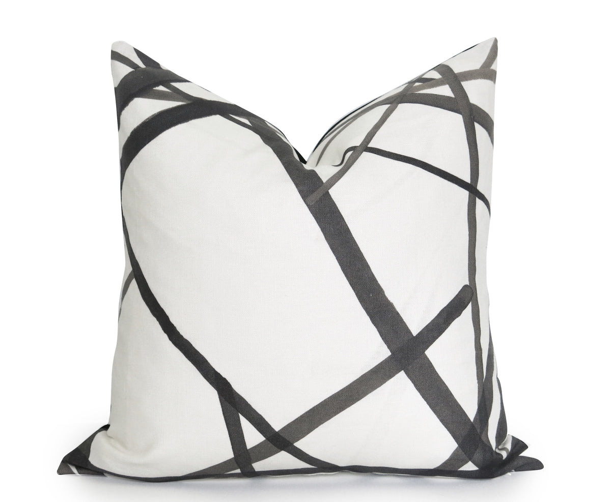 Channels Pillow Cover - Kelly Wearstler - Ebony
