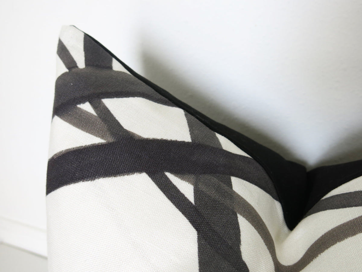 Channels Pillow Cover - Kelly Wearstler - Ebony