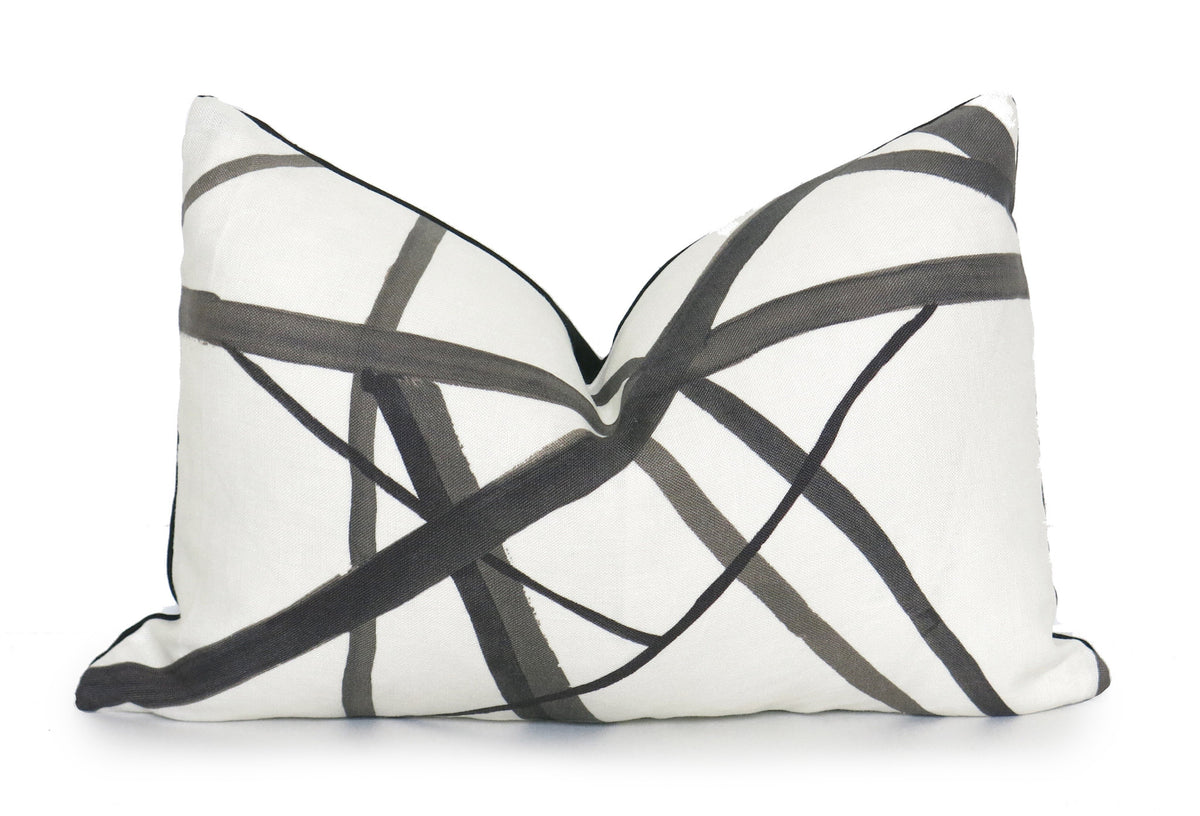 Channels Pillow Cover - Kelly Wearstler - Ebony
