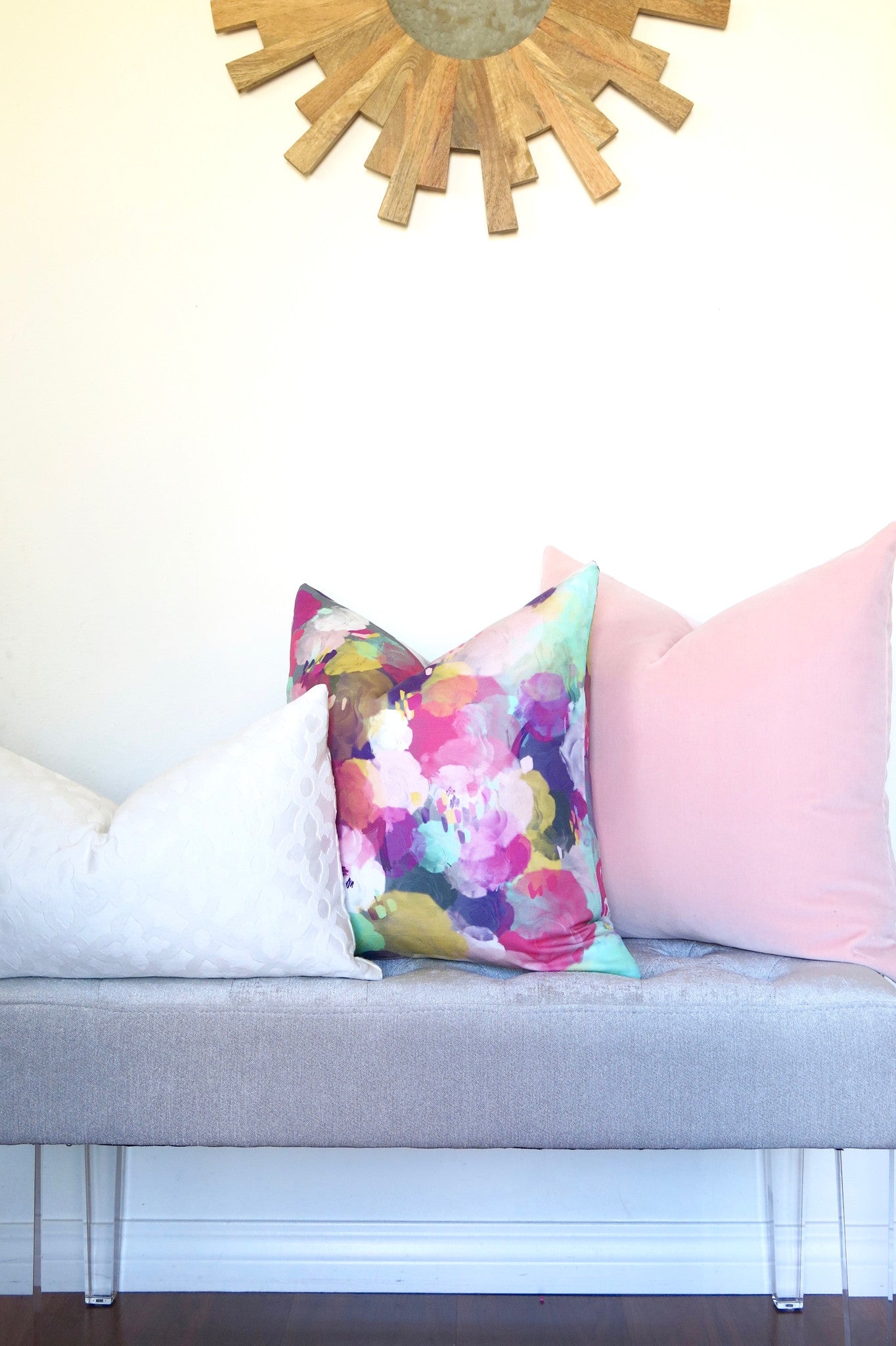 Watercolor Bursts Pillow Cover