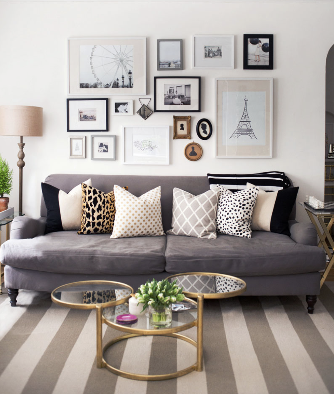 Leopard Velvet Pillow Cover - Gold