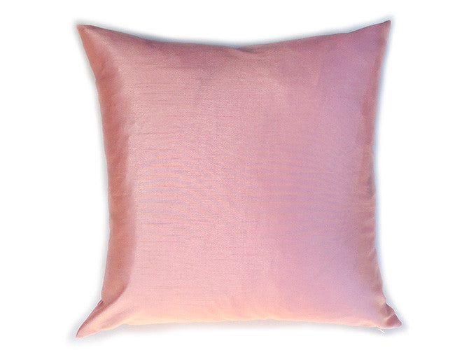 Blush Pillow Cover - Faux Silk