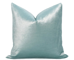 Glisten Velvet Pillow Cover - Sky Blue