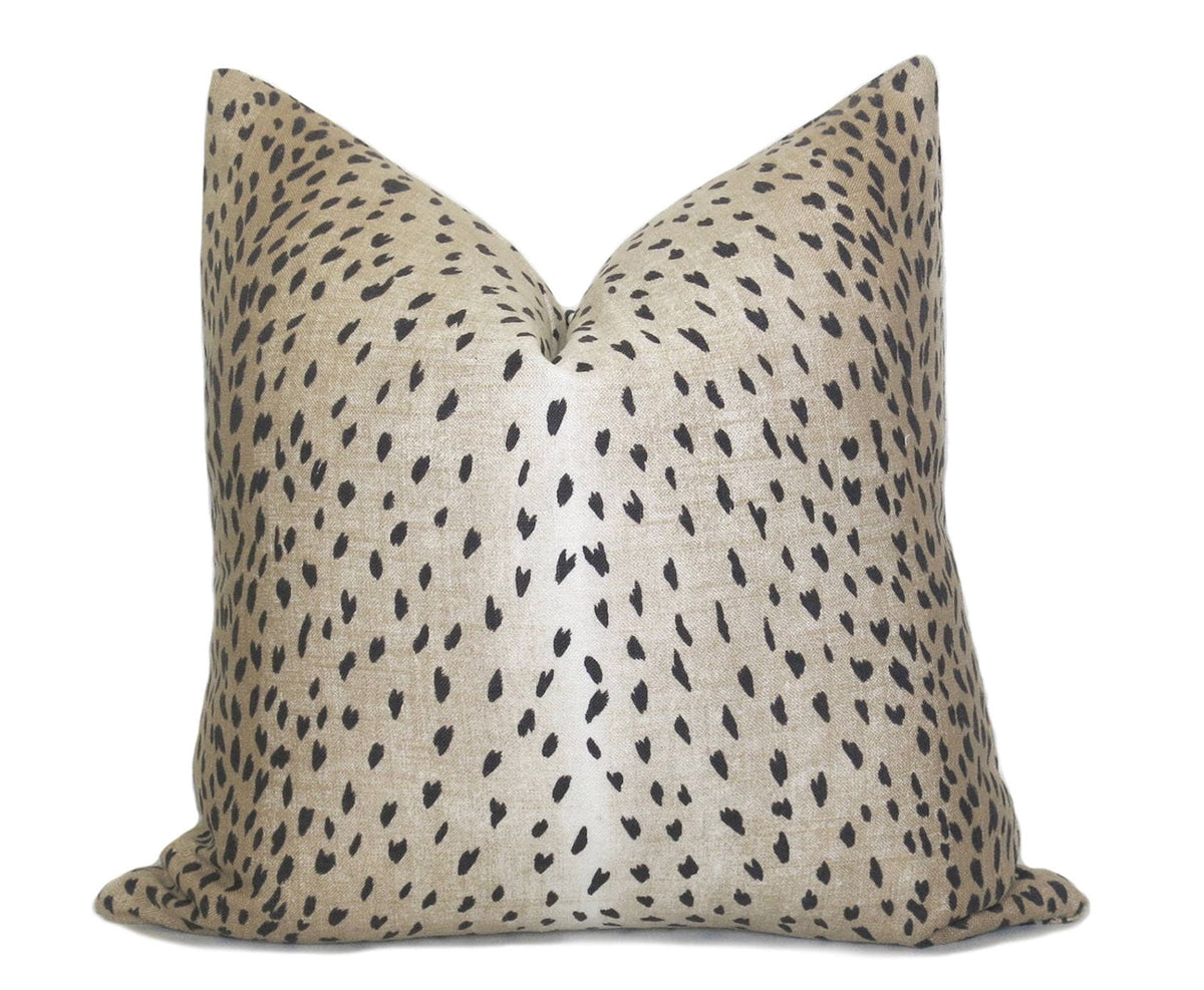 Antelope Pillow Cover - Black