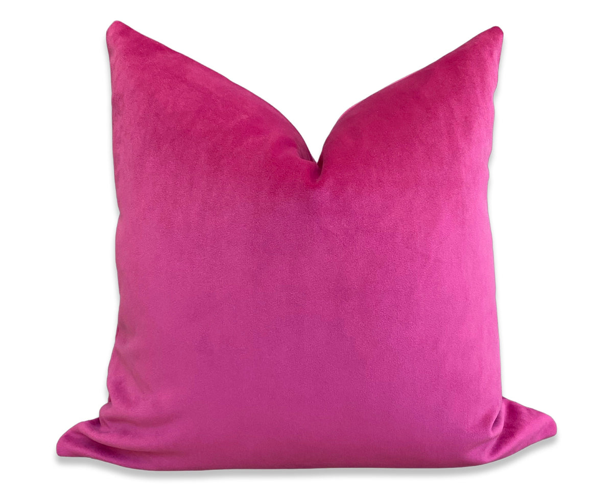 Belgium Velvet Pillow Cover - Magenta