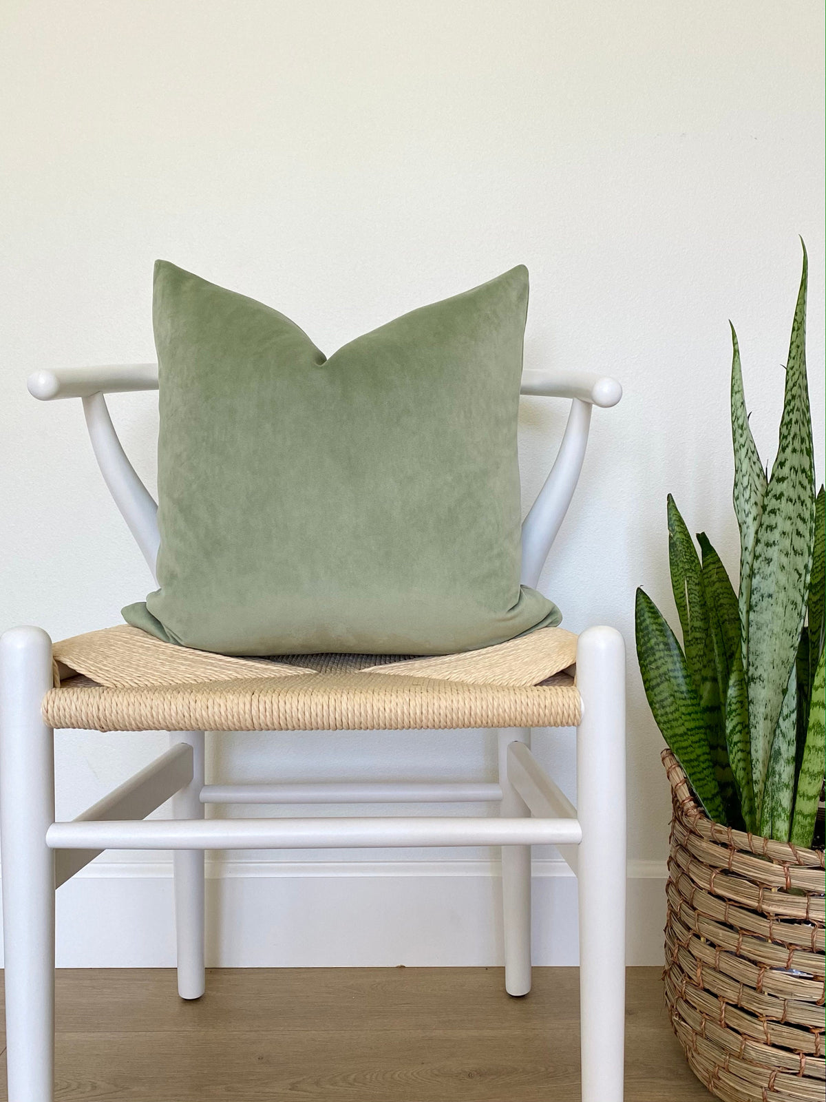 Belgium Velvet Pillow Cover - Mint Green