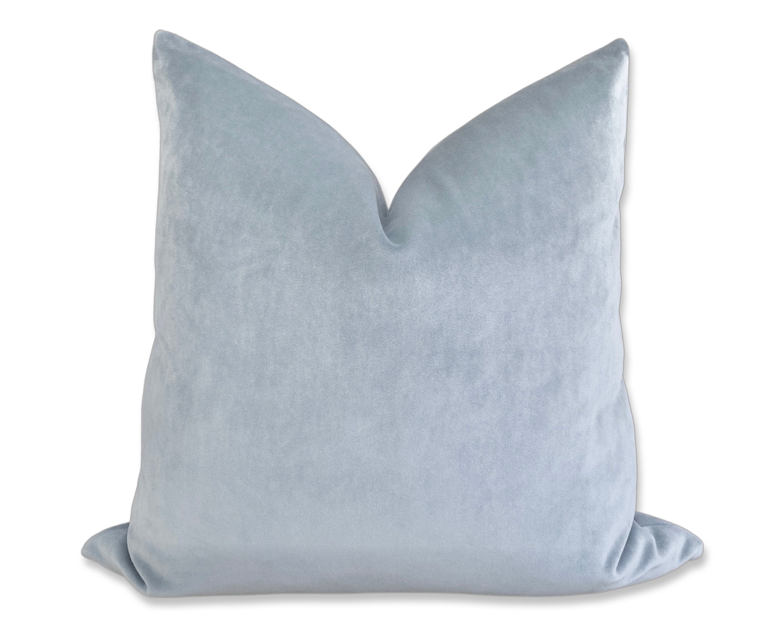 PLUSH Velvet Pillow Cover - Dusty Blue