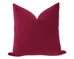 Belgium Velvet Pillow Cover - Ruby Red