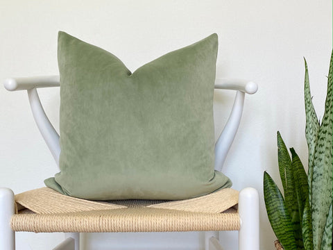 Belgium Velvet Pillow Cover - Mint Green