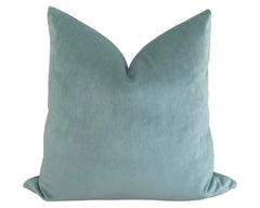 PLUSH Velvet Pillow Cover - Seafoam