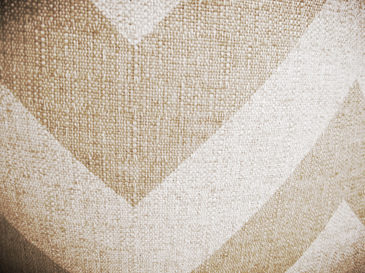Grande Chevron Pillow Cover - Natural and White