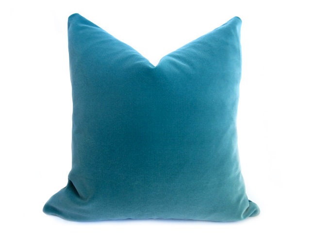 PLUSH Velvet Pillow Cover - Turquoise
