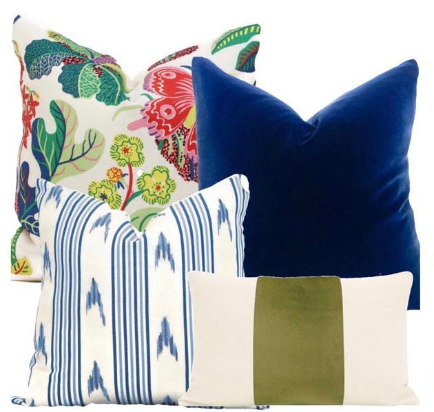 Belgium Velvet Pillow Cover - Regal Navy