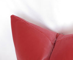 Belgium Velvet Pillow Cover - Salmon