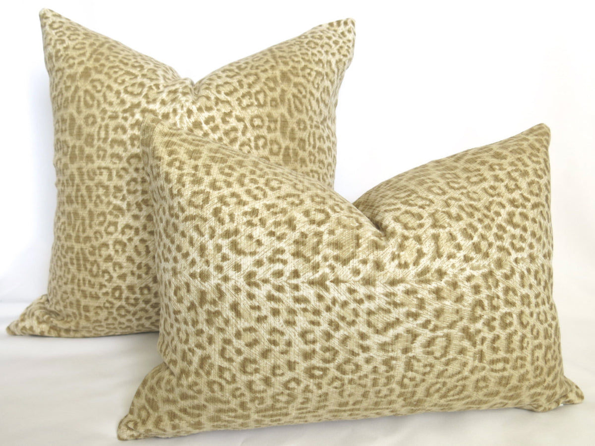 Brushed Snow Leopard Pillow Cover