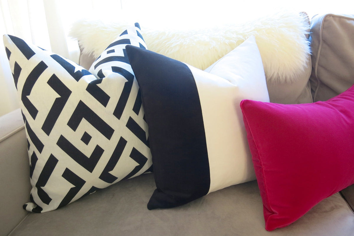 Belgium Velvet Pillow Cover - Magenta