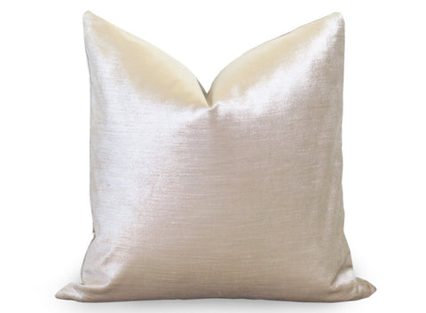 Glisten Velvet Pillow Cover - Champagne