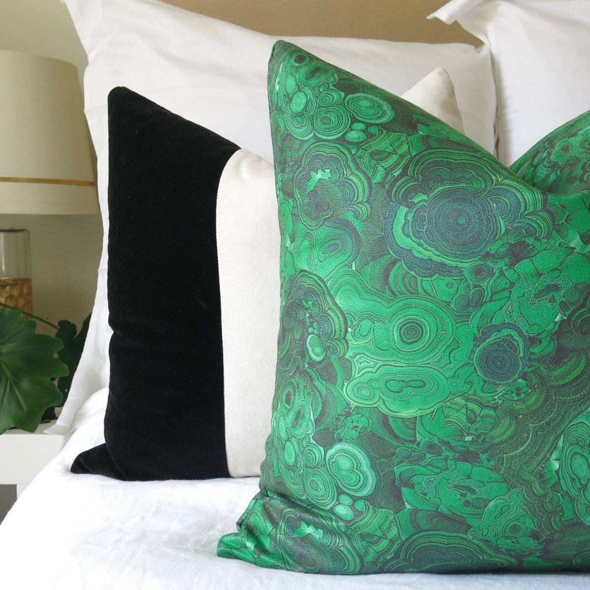 Malachite Pillow Cover - Green