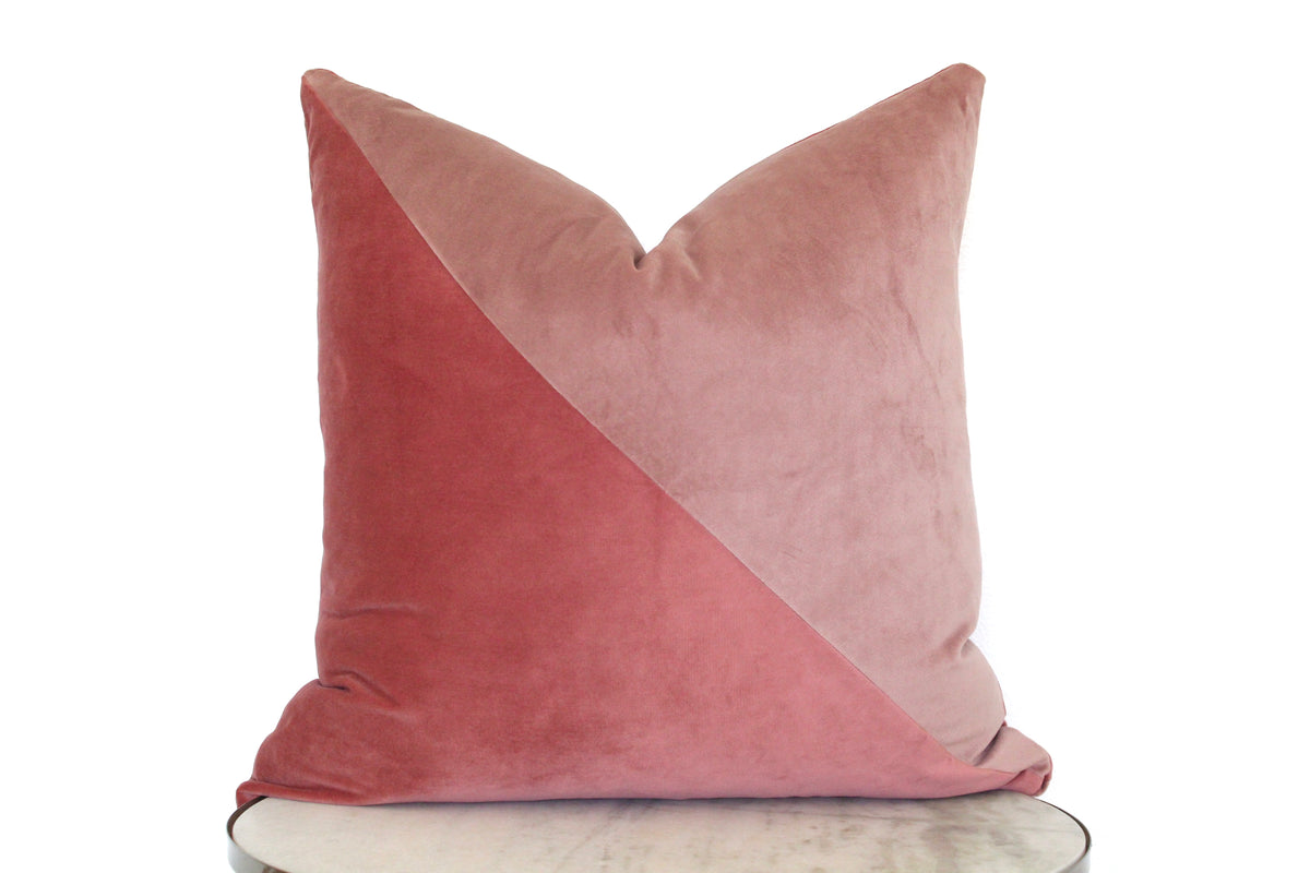 Slash Velvet Pillow Cover - Desert