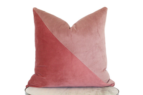 Velvet Lumbar Pillow - Dusty Peach – Collectiv Co.